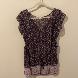 Motherhood Maternity floral top, size L